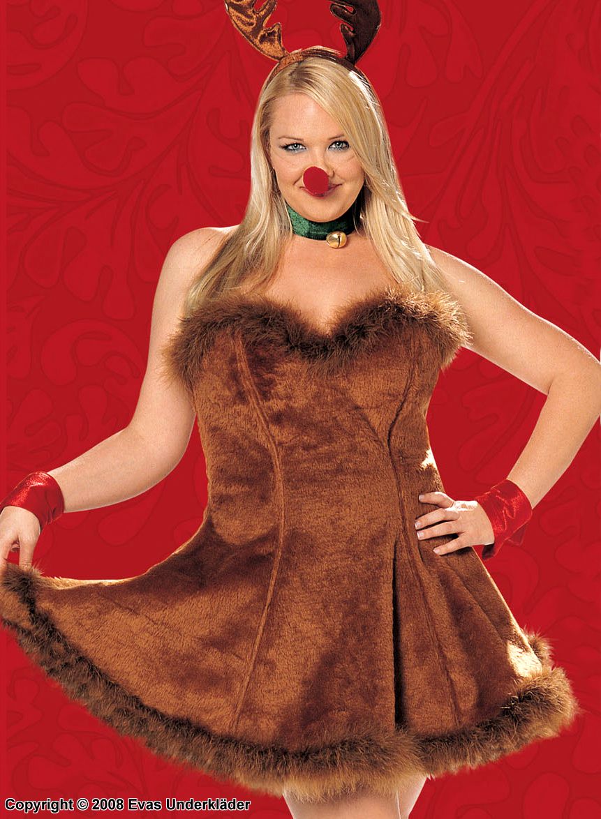Rudolf the Red-Nosed Reindeer costume, plus size